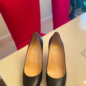 Christian Louboutin Leather Black Pumps